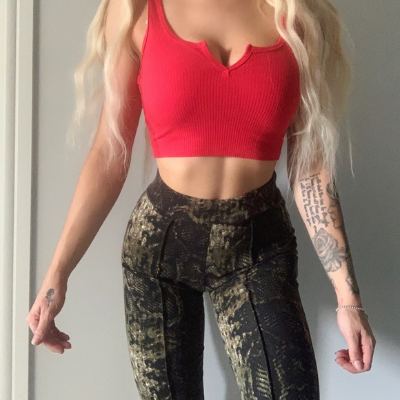 BNWT high waisted stretchy flare pants - Picture 1 of 4